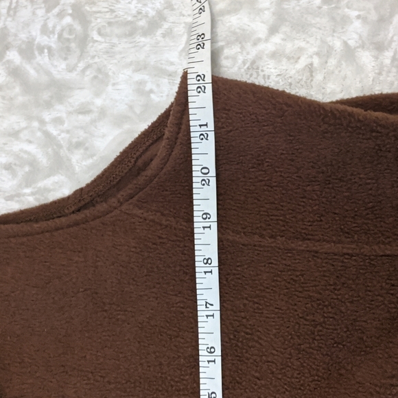 Woolrich Brown Fleece Vest Sz PXL - Picture 4 of 7